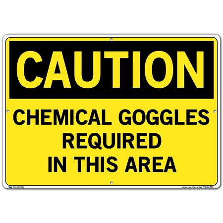 Vestil Sign, Caution, 20.5x14.5", Aluminum, .063, SI-C-70-E-AL-063 SI-C-70-E-AL-063